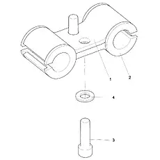PIPE CLIP - Блок «Хомут в сборе»  (номер на схеме: 1)
