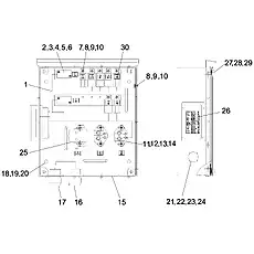 RELAY - Блок «ELECTRICAL CABINET ASSEMBLY»  (номер на схеме: 11)