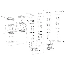 SPRING - Блок «FOOT PILOT VALVE»  (номер на схеме: 1)