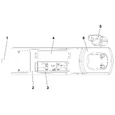 CONTROL PANEL - Блок «LEFT ARMREST ASSEMBLY»  (номер на схеме: 3)