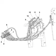 HOSE ASSEMBLY - Блок «Трубка»  (номер на схеме: 5)