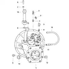 CONNECTOR NON STANDARD - Блок «Насос в сборе»  (номер на схеме: 5)