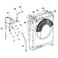 HOSE CLAMP - Блок «Система радиатора охлаждения»  (номер на схеме: 36)