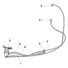 SINGLE-CONNECTION FOOT VALVE ASSEMBLY - Блок «SINGLE-CONNECTION FOOT VALVE PIPELINE ASSEMBLY»  (номер на схеме: 5)