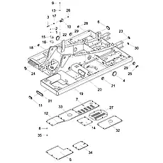 BOLT M12×30 GB/T5783-2000 - Блок «TURNTABLE ASSEMBLY»  (номер на схеме: 9)