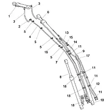 CLAMP ASSEMBLY - Блок «WORKING EQUIPMENT PIPING»  (номер на схеме: 5)