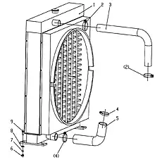 Radiator Assembly - Блок «Cooling System (XG3200S, XG3240S)»  (номер на схеме: 1)
