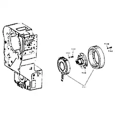 Parking brake flange - Блок «Стояночный тормоз»  (номер на схеме: 110)