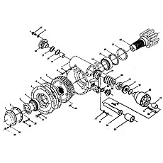Worm gear box assembly