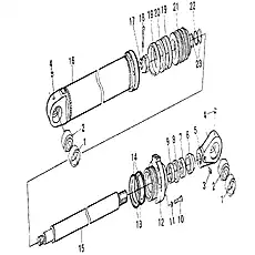 Piston Rod - Блок «CROWD CYLINDER»  (номер на схеме: 15)