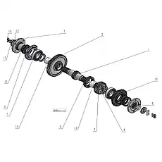 Thrust ring - Блок «DUAL VARIABLE OUTPUT SHAFT»  (номер на схеме: 4)