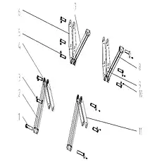 Pole pin assembly - Блок «LINKAGE MODULE»  (номер на схеме: 3)