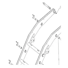Rear bushing of frame tie rod - Блок «LOADER BOOM MODULE»  (номер на схеме: 7)