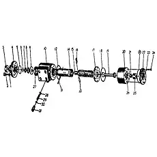 Linkage shaft - Блок «ORBIT ROLL VALVE»  (номер на схеме: 19)