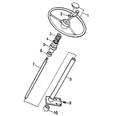 Axle sleeve - Блок «STEERING MECHANISM MODULE»  (номер на схеме: 10)