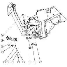 bolt M20X95 - Блок «Система шасси»  (номер на схеме: 4)