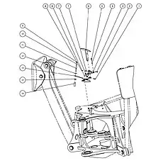 bolt M6X25 - Блок «Блокирующий механизм»  (номер на схеме: 5)