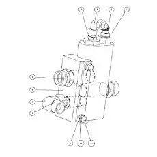 bolt М8x75 - Блок «Установка клапанов в сборе»  (номер на схеме: 11)