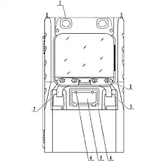 Rear service cover knob - Блок «Cab 7»  (номер на схеме: 6)