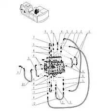 Tube φ10×1 - Блок «Control valve install assembly 1»  (номер на схеме: 7)