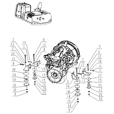 Rubber - Блок «Engine Support»  (номер на схеме: 14)