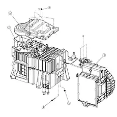 Screw H47053-0150 - Блок «Evaporator Unit»  (номер на схеме: 3)
