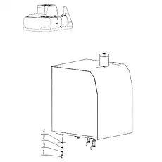 Bolt M16×35 GB/T 5783-2000 - Блок «Fuel Tank Support»  (номер на схеме: 1)