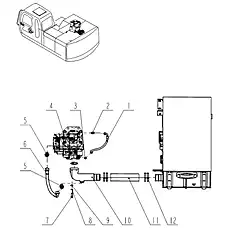 Adapter GEO10LR1/4OMDA3C - Блок «Pump support assembly 2»  (номер на схеме: 2)
