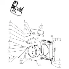Cooler;Water - Блок «Radiator Support»  (номер на схеме: 00B)