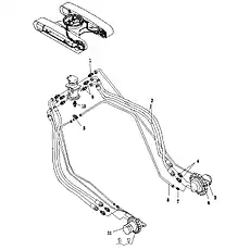 Adapter GEO15LROMDA3C - Блок «Travel Hydraulic Piping (KYB)»  (номер на схеме: 7)