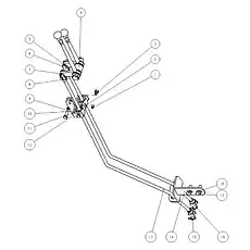 flexible rope carriage  - Блок «Система переключения передач в сборе»  (номер на схеме: 2)