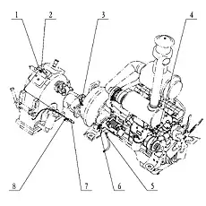 Pressure Pipe - Блок «Engine electrical components 22E0605-04 46C2682»  (номер на схеме: 2)