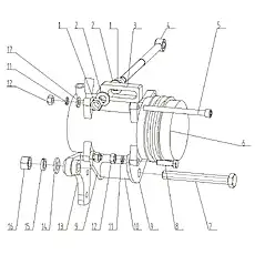 Screw M10*130 - Блок «Air Conditioning System-2»  (номер на схеме: 5)