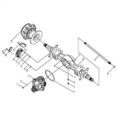 Pin 2X14 - Блок «Axle system-2»  (номер на схеме: 20)