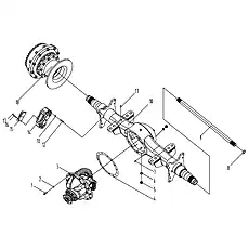 Pin - Блок «Axle system-3»  (номер на схеме: 16)