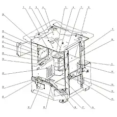 Plate - Блок «Cab system-3»  (номер на схеме: 4)
