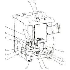 Washer 8 - Блок «Cab system-4»  (номер на схеме: 10)