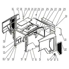 Nut M16 GB/T6170-2000 - Блок «Hood system»  (номер на схеме: 12)