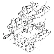 MANIFOLD БЛОК БАЛАНСИРОВОЧНЫХ КЛАПАНОВ - Блок «Группа клапанов»  (номер на схеме: 6)
