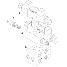 MANIFOLD БЛОК БАЛАНСИРОВОЧНЫХ КЛАПАНОВ - Блок «Группа клапанов»  (номер на схеме: 4)