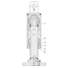 DA17 ПЫЛЕЗАЩИТНОЕ КОЛЬЦО - Блок «Подъемный цилиндр передней опорной ноги»  (номер на схеме: 6)