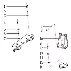 Back bracket - Блок «Brace System»  (номер на схеме: 10)