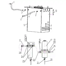 Anchor ear d16 JB/T8870 - Блок «Fuel Tank System»  (номер на схеме: 21)