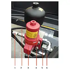 Hose assembly - Блок «Pilot oil source»  (номер на схеме: 1)