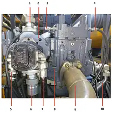 Hose assembly - Блок «Pump assembly»  (номер на схеме: 3)