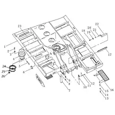 Baffle plate - Блок «Turntable assembly»  (номер на схеме: 26)