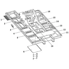 Bolt M10×25 GB/T5783 - Блок «Turntable assembly»  (номер на схеме: 7)