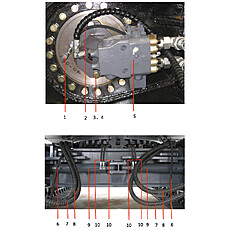 Undercarriage hydraulic system