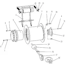 Bearing - Блок «Winch assembly»  (номер на схеме: 12)