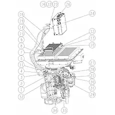 AIR-CONDITION CONDENSER - Блок «AC SYSTEM»  (номер на схеме: 13)